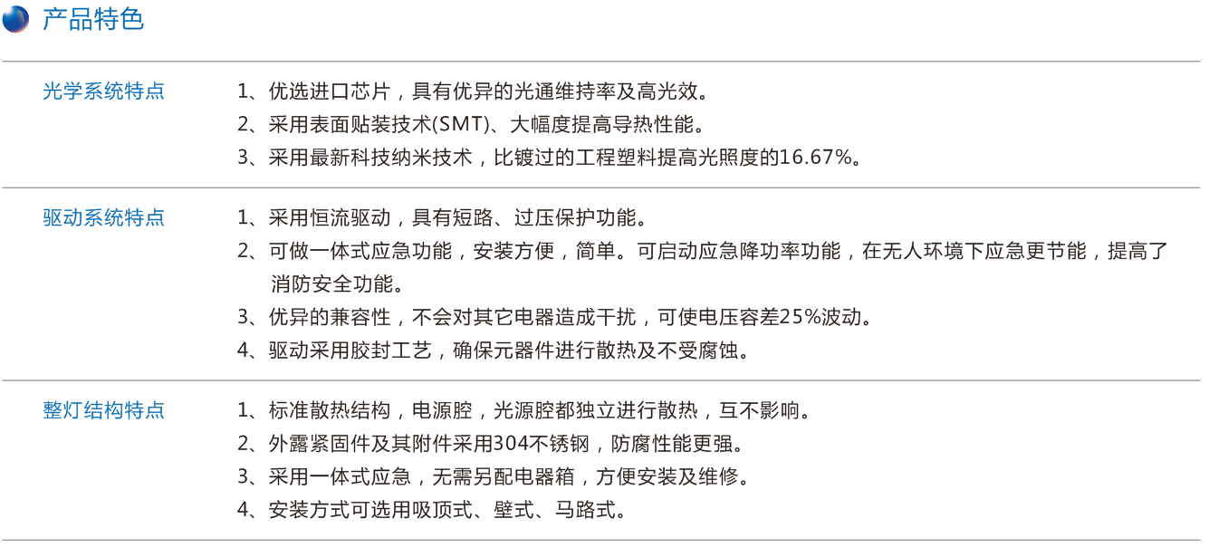 防爆LED灯产品特点 防爆LED灯产品特点